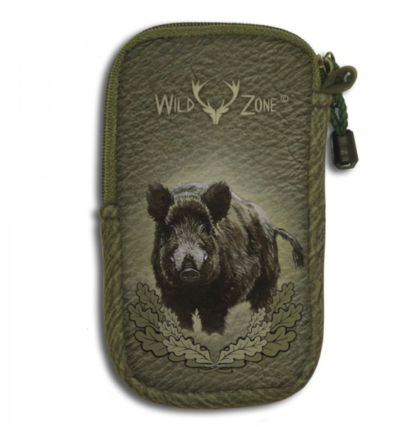 Taschenuhr , Jägeruhr mit Gürteltasche , Taschenuhr mit Sprungdeckel , Taschenuhr " Waidmann "